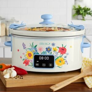 💕 New Pioneer Woman Brilliant Blooms Digital Slow Cooker